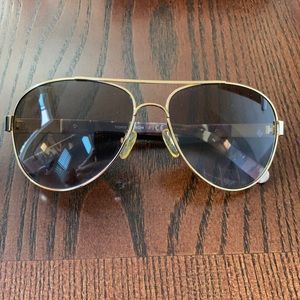 Tory Burch gold aviator sunglasses